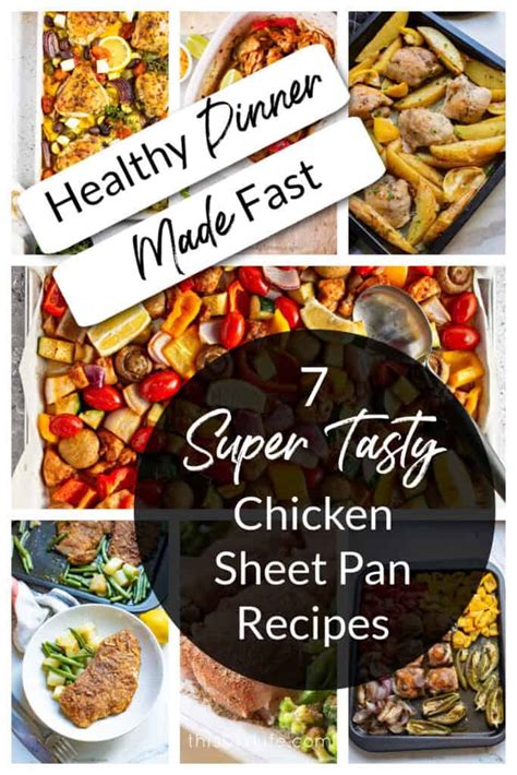 chicken sheet pan recipes healthy dinner  fast