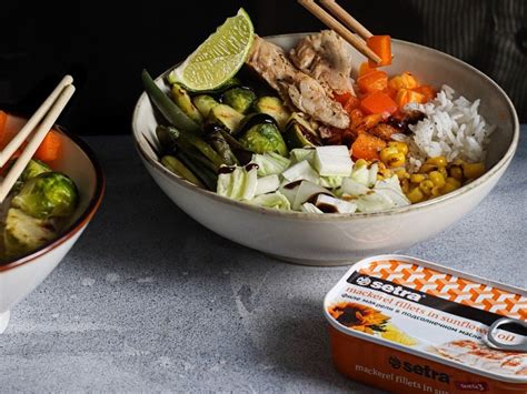 Рецепт боула с макрелью и рисом