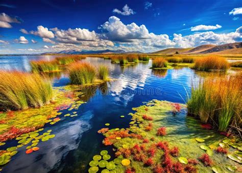 CloseUp Wonders of Lake Titicaca Exploring Aquatic Flora and Textures ...