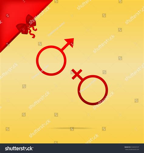 Sex Symbol Sign Christmas Design Red Stock Vector Royalty Free Shutterstock