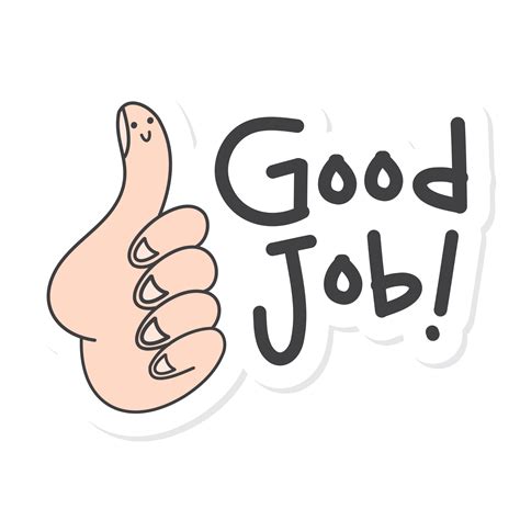 Cute Aesthetic Motivation Sticker Good Job 16731406 PNG 