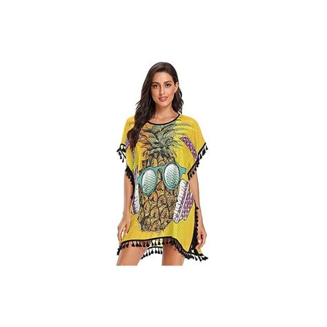 Kaaviyo Riassunto Ananas Copricostumi Da Bagno Donna Abito Bikini Cover Up Beachware Per
