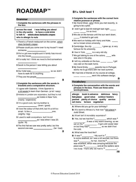 ROADMAP B1 + Unit - Test - 1 - PDF | PDF