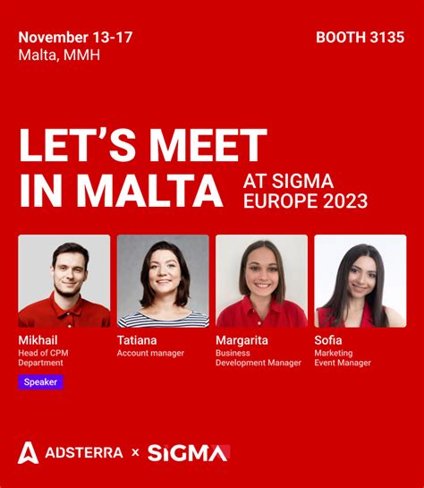 Adsterra In Malta At Sigma Europe 2023