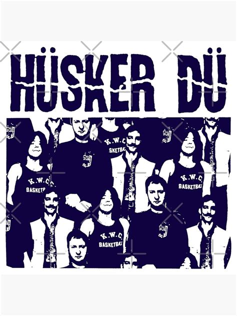 "Husker Du - The Blue Stencil" Sticker for Sale by fontastic | Redbubble