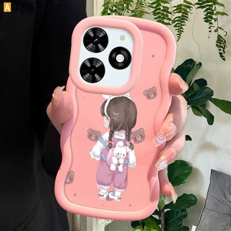 AMORVOR For Infinix Smart HD Pro Plus Tecno Pop Spark C Hot I Back Cover Lovely Girl