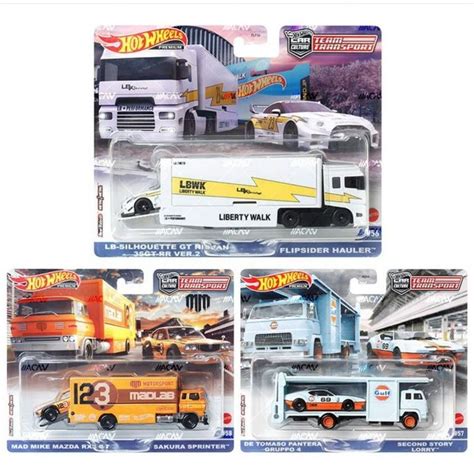 Hot Wheels Premium Team Transport LBWK R Liberty Walk LB Silhouette GT Nissan GT RR Ver