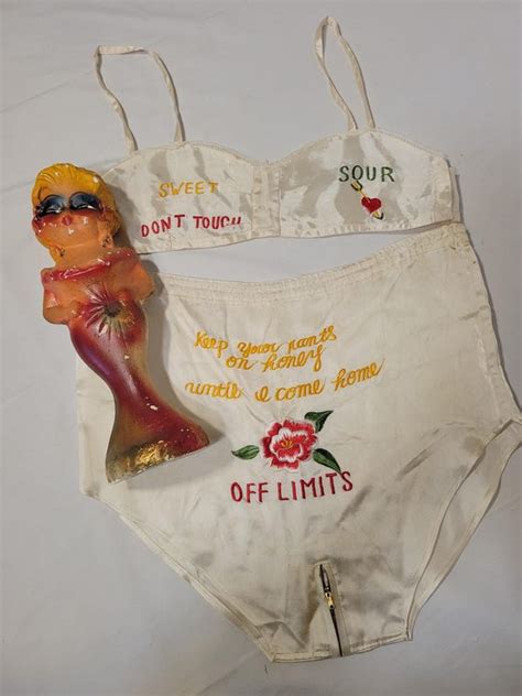 Rare S S Vintage Lingerie Set Sweetheart Ling Gem