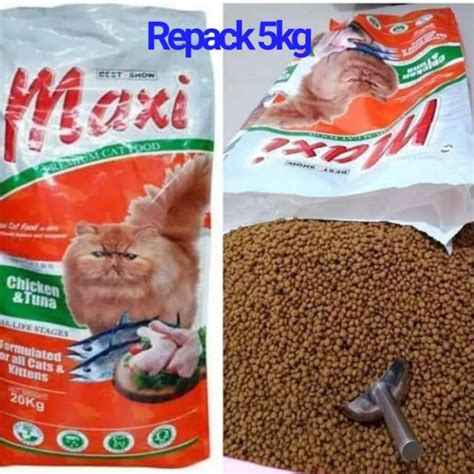 Promo Maxi Cat Food Repack 5kgmakanan Kucing Murah 5kg Maxi Cat No