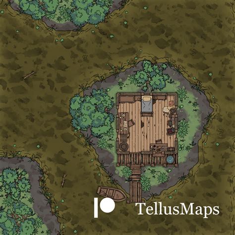 swamp cabin encounter map  tellusmaps  deviantart