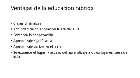 La educación hibrida pptx Descarga Gratuita