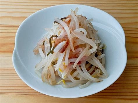 【野菜ひとつ】もやしの梅昆布和え 週末の作り置きレシピ