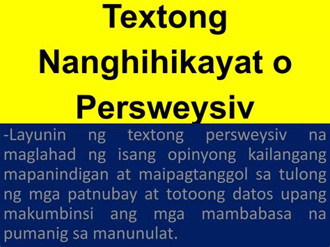 Halimbawa Ng Tekstong Persweysiv Philippin News Collections 8