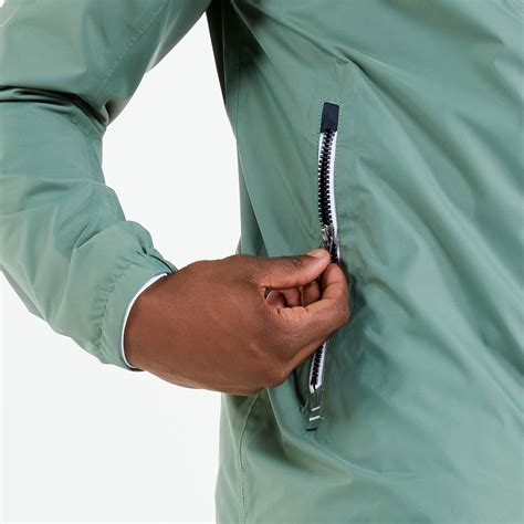 Men’s Waterproof and Windproof Sailing Jacket – 100 - Green, Asphalt ...