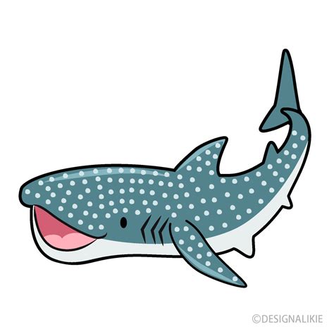 かわいいジンベイザメイラストのフリー素材｜イラストイメージ
