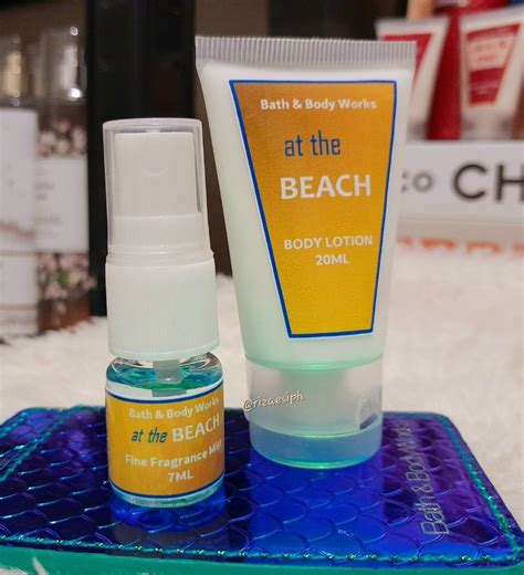BBW At The Beach Ml Body Lotion Ml Body Mist Decant Set Refill