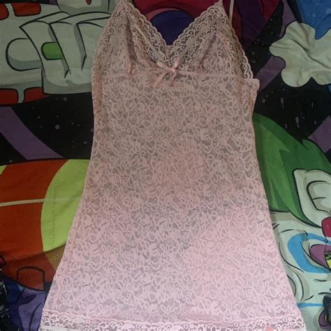 Pink Lingerie Dress Victoria Secret Depop