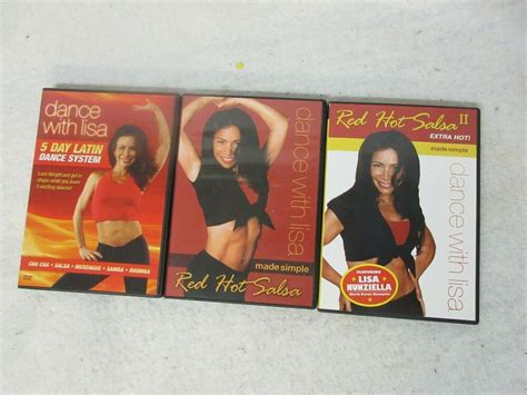 Three Dance With Lisa DVDs 5 Day Latin Dance System Red Hot Salsa Red