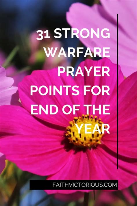 Strong Warfare Prayer Points For End Of The Year Faith Victorious