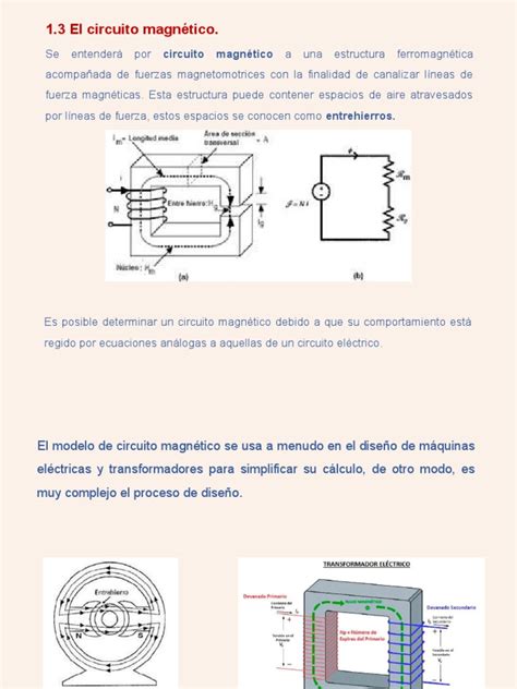 Circuito Magnético - Circuito Magnético: Conceptos y Ejemplos | PDF | Campo magnético | Inductor