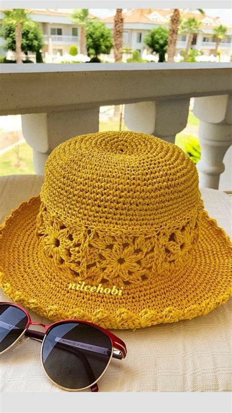 Pin On GORROS TEJIDOS Crochet Hats Crochet Summer Hats Crochet Cap