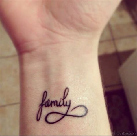 51 Pretty Family Wording Tattoos On Wrist - Tattoo Designs – TattoosBag.com