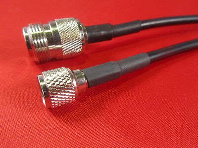 1 5 Ft RFC 195 Coax Jumper Cable Mini UHF Male To N Female EBay