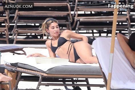 Chantel Jeffries Sizzles In Miami Beach In A Black Bikini Aznude