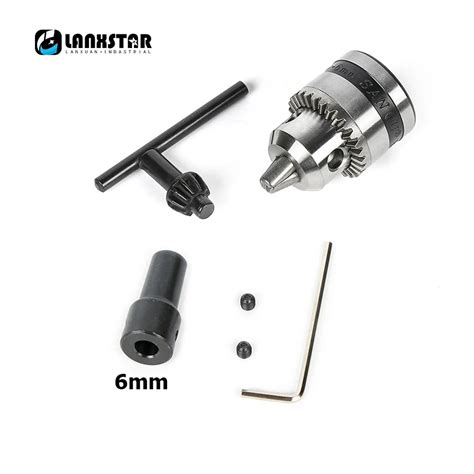 New B10 Taper Chuck With 6mm Steel Connector Rod Motor Shaft For Mini