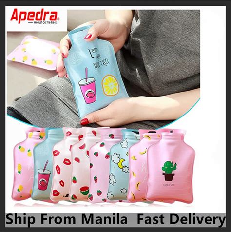 Random Design Classic Rubber Mini Hot Water Bottle Pocket Hot Water Bag For Pain Relief Hot And