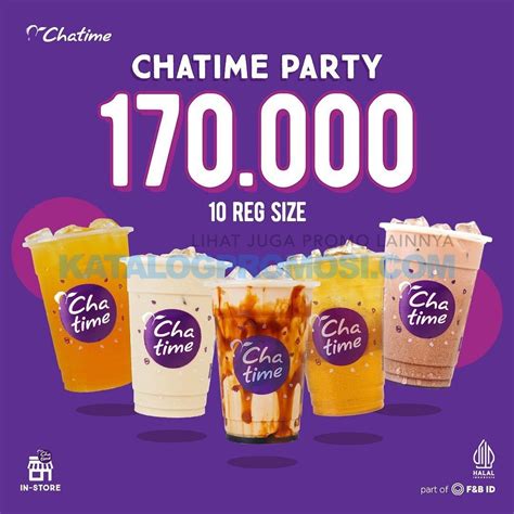 Promo Chatime Party Paket Chatime Reguler Size Cuma Rp Ribu