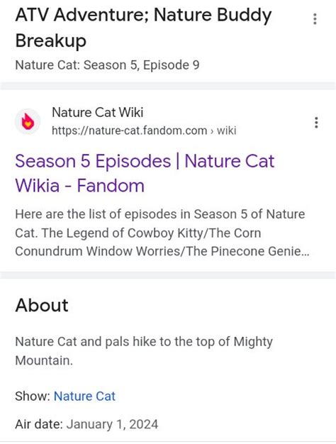 Guys Look I Found This On Google New Episodes Of Nature Cat Is Coming