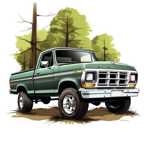 Affordable Pickup Truck that Won T Break the Bank Stock Illustration ...