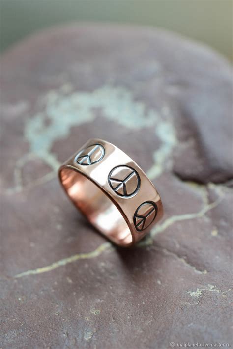 Медное кольцо "Pacific", кольцо пацифик из меди, украшение в интернет ...