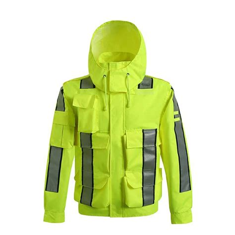 Hi Vis Chaqueta De Seguridad Reflectante Para Hombre Impermeable Con