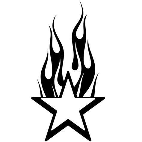 Stars n Flames III - Hot and Cool - AUTOAUFKLEBER