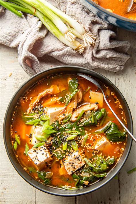 Spicy Korean Tofu Soup Connoisseurus Veg