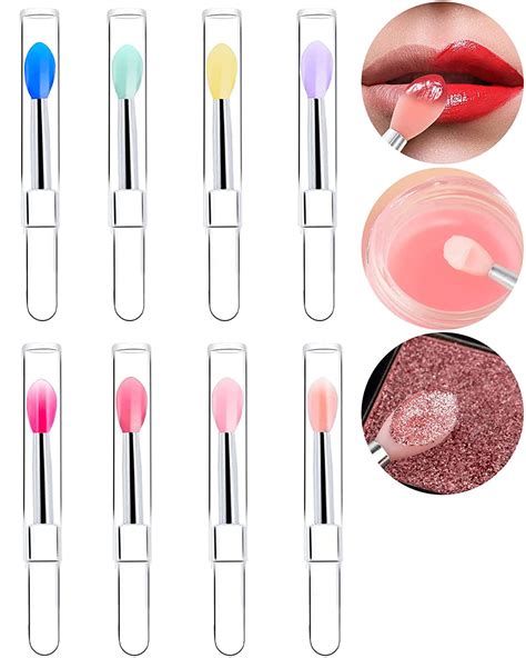 Lip Brushes Silicone Professional Tool Silicone Lip Brush With Cap