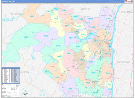 Ulster County Zip Code Map - Domini Hyacintha