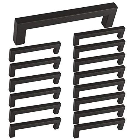 Mua Homdiy Pack Black Cabinet Pulls Square Kitchen Cabinet Handles