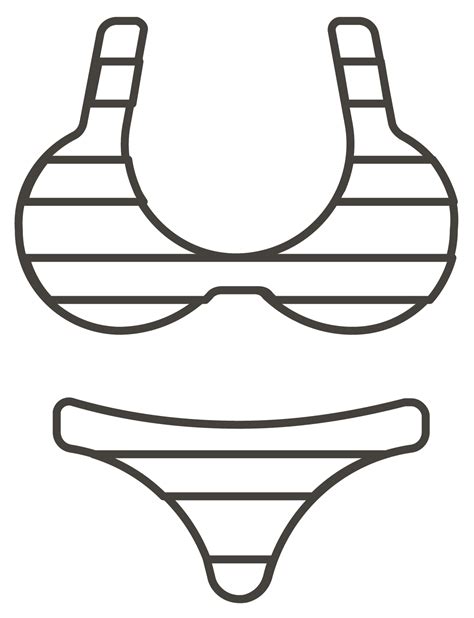 Bikini Coloring Page ColouringPages