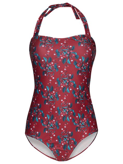 Pussy Deluxe Wild Cherry Swimsuit Red Allover Napo Webshop