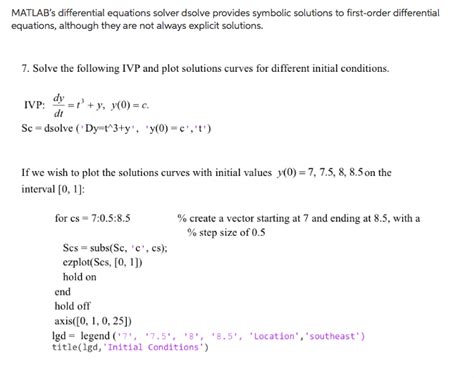 Solved Matlabs Differential Equations Solver Dsolve