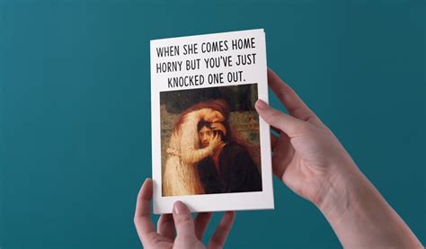 When She Comes Home Horny But You Ve Just Knocked One Out Etsy