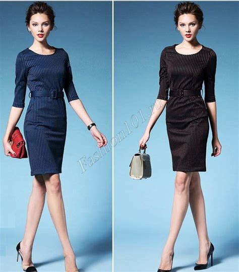 Деловые платья для офиса, фото лучших сочетаний