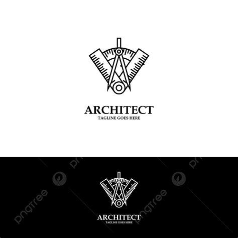 Gambar Perusahaan Arsitektur Konstruksi Arsitek Templ Logo Vektor Logo