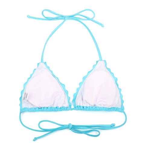 RELLECIGA Damen Bademode Triangel Bikini Mit Unterteil Im Brasilien Style Baby Blau Relleciga De