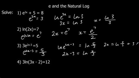 The Exponential Function E And The Natural Log Ln สรุปเนื้อหาที่
