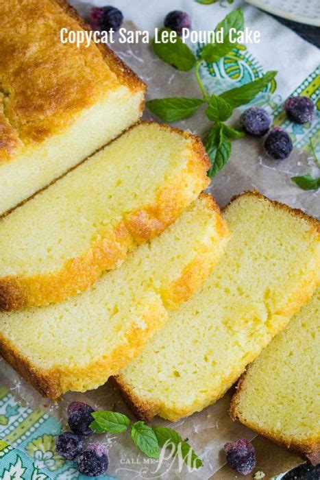 Copycat Sara Lee Pound Cake Recipe