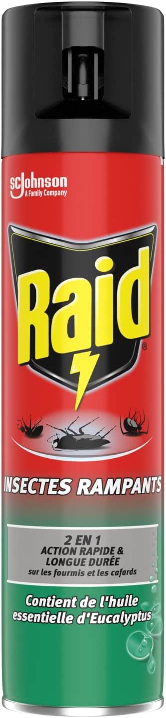 Raid Aerosol Fourmis Araignees Cafards Eucalyptus 2En1 400Ml Amazon